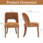 Ensemble de 4 chaises de salle à manger rembourrées avec pieds en bois-1225234692