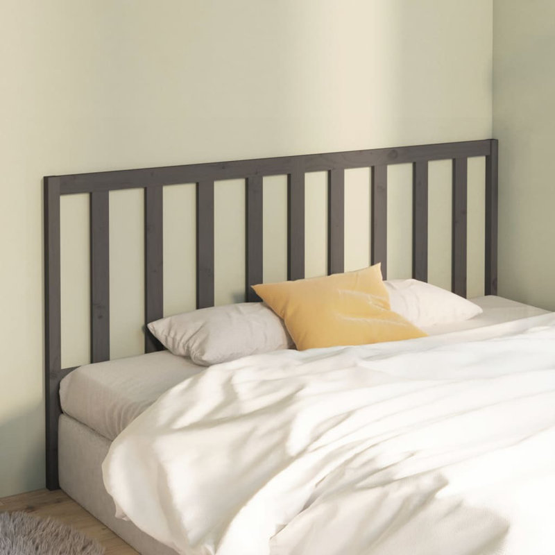 Mehl Solid Wood Headboard, 186 x 100 cm, Dark Grey