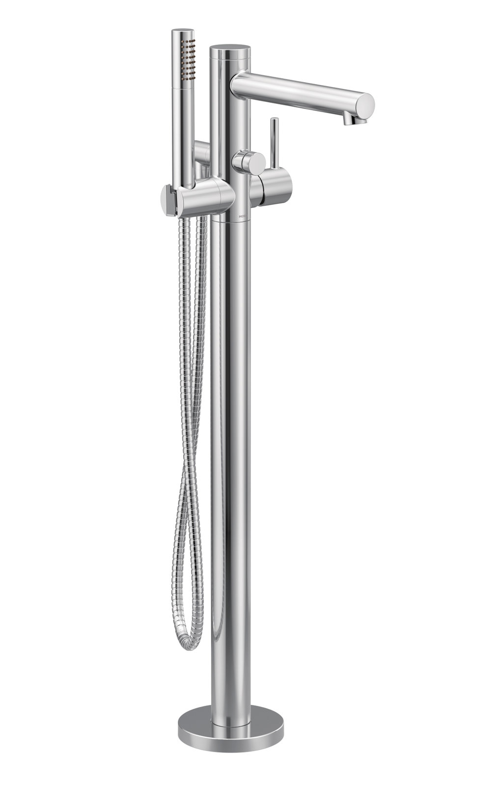 Align Freestanding Tub Filler with Hand Shower, Chrome