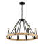  Lustre 8 lumières noir