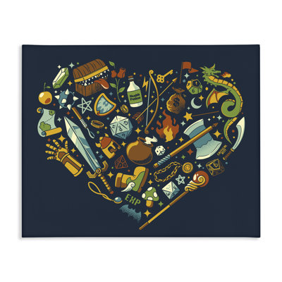 Board Game RPG Trinkets Canvas, design by Tobe Fonseca