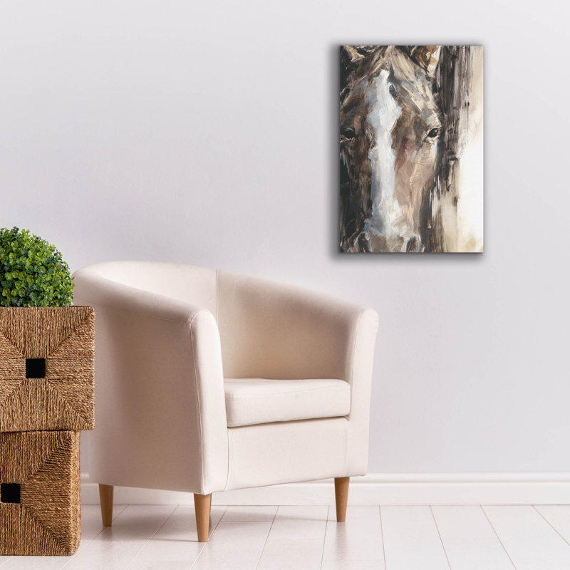 Art mural sur toile, "Cr majorité équine 2" par Ethan Harper, H 26 po x l 18 po