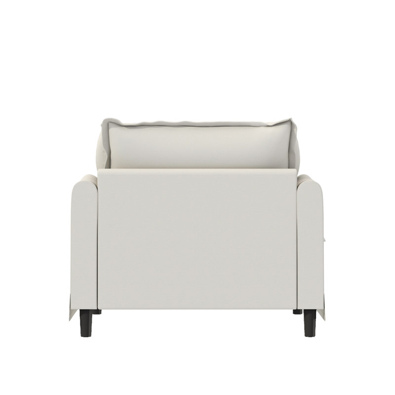 Module de canapé simple surdimensionné de 37 po pour canapé modulaire modulaire de 37 po, fauteuil en chenille à assise large avec coussins, canapé-lit moderne rembourré et confortable pour salon, appartement, chambre à coucher, 2 couleurs
