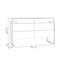 Buffet décoratif moderne en bois manufacturé gris-373589687