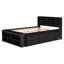 Full Bed With Bookcase Headboard, Under Bed Storage Drawers And Bed End Storage Case-905947530