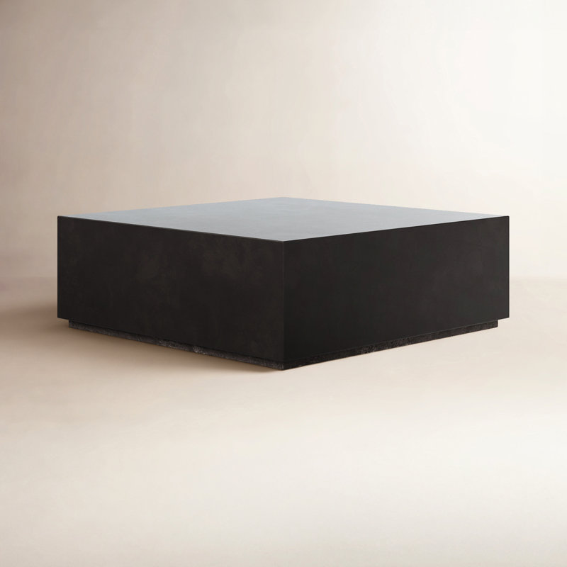 Kareen Square Coffee Table, 16.5" H x 47.25" W x 47.25" D, Lava Brown