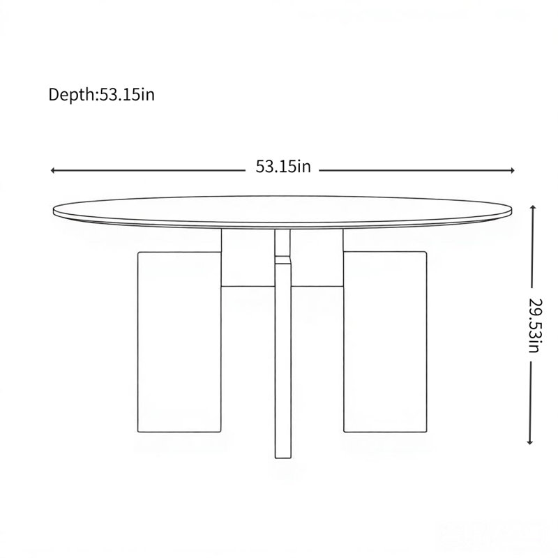 Simple and Light Luxury Design Dining Table