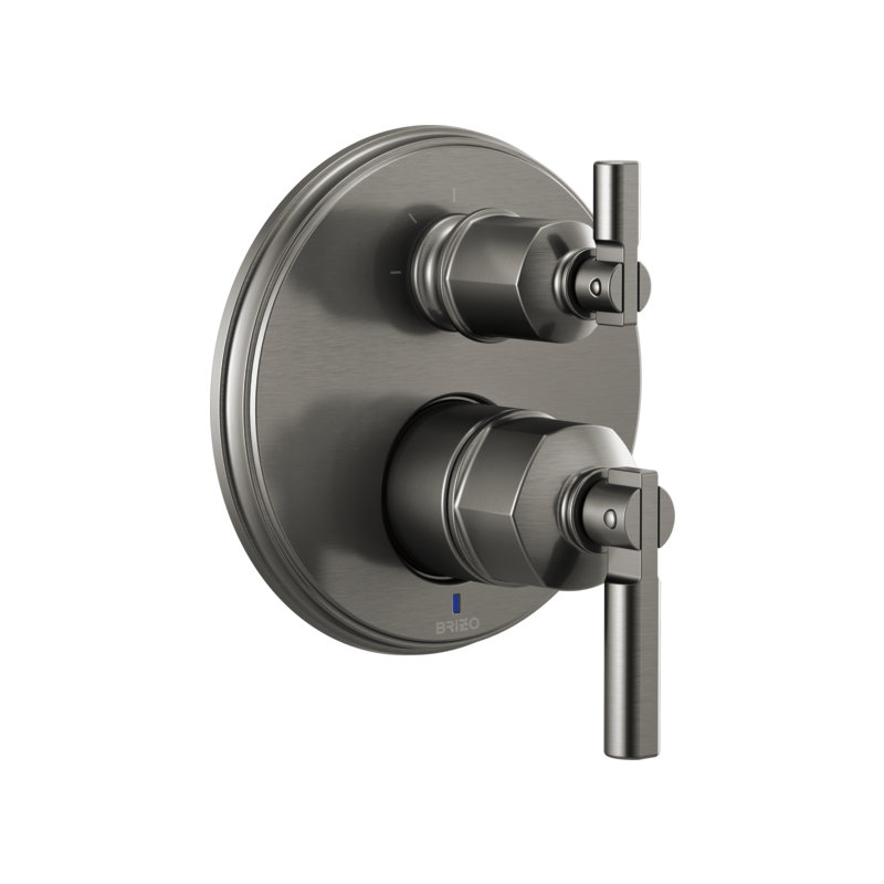 Invari® Pressure Balance Valve With Integrated 3-Function Diverter Trim, Lever, Luxe Steel