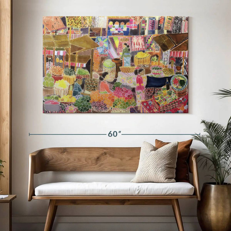 Marché d'Ubud à Bali, H 34 po x l 51 po