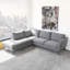 Canapé modulaire en tissu gris Benson