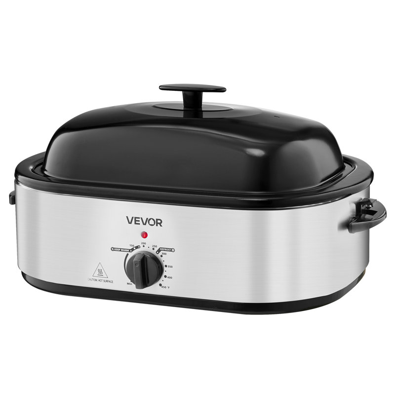 Electric Roaster Oven Electric Roasting Pan with 3 Bin Buffet Server, 20 quarts