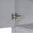 Bathroom Storage Cabinet with Two Laundry Baskets, Storage Cabinet with Doors and Drawer for Home, Grey-656253042