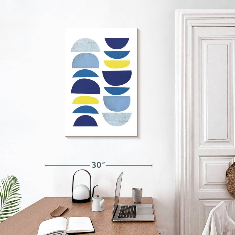 Avery Blue Yellow Modern I, 30" H x 20" W
