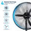 20" Oscillating Metal Stand Stand Fan