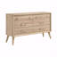 Commode de style classique avec 6 tiroirs au fini chêne naturel