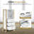 Salon Utility Cart with Hair Dryer Holders and 3 Drawers, Lockable Wheels