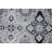 Callao Oriental Machine Woven Ivory/Black/Silver Area Rug-238911522