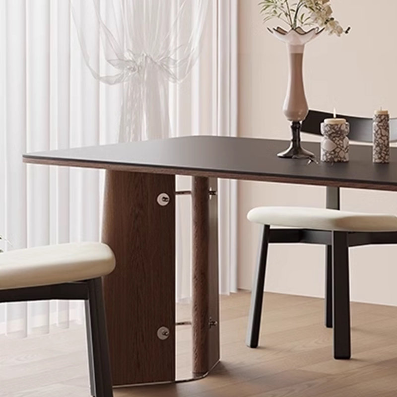Table de salle à manger haut de gamme exquise, H 29,52 po x L 70,86 po x l 31,49 po