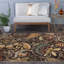 Tapis brun à motif floral Juliet-959708828
