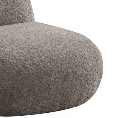 Chaise d'enfant en chenille marron en forme de cerf, 54,6 cm de large