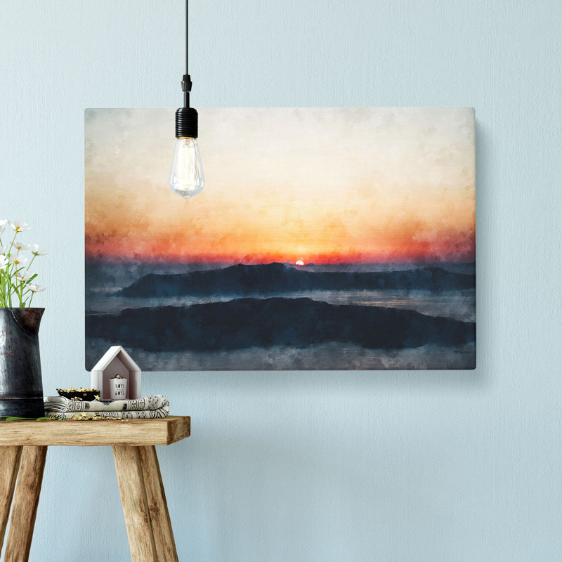 Sunrise in Greece - Wrapped Canvas, 30cm H x 45cm W x 4cm D
