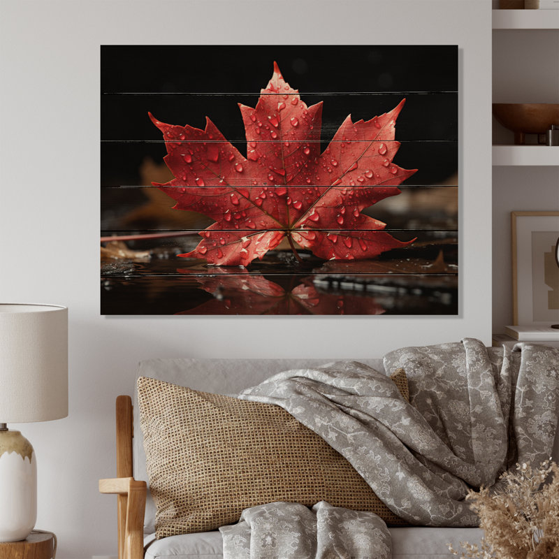 Canada Canada, fierté canadienne III sur bois, H 10 po x l 20 po x P 0,78 po