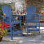 Chaises Adirondack d'extérieur hautes avec plateau de connexion-1063293685