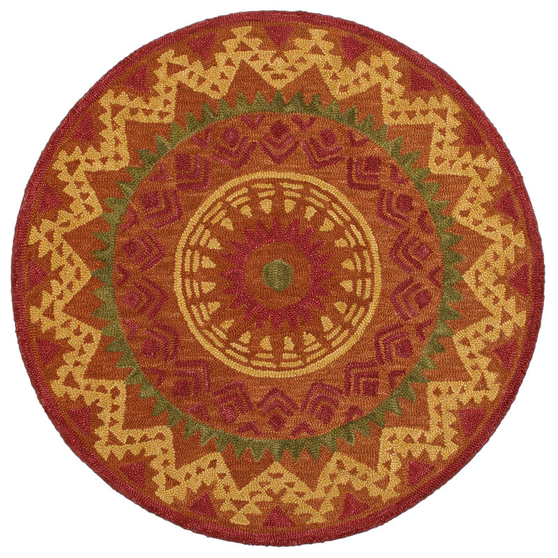 Tapis rouille en laine touffeté à la main Arinna