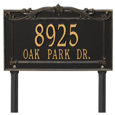 Signature Series 2-Line Lawn Address Sign