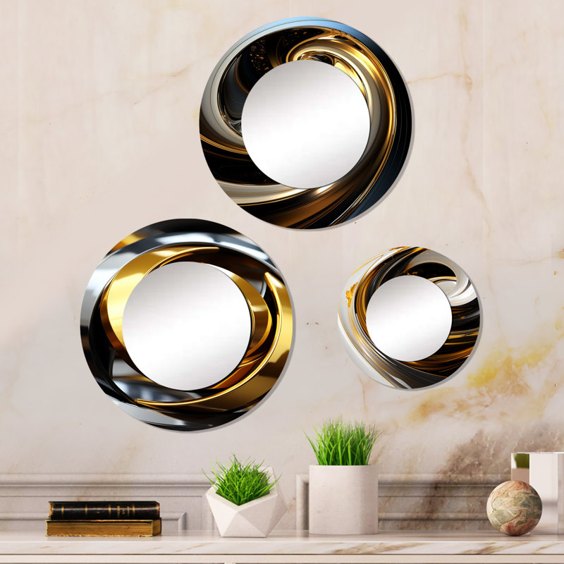 Loret Metal Round Mirror