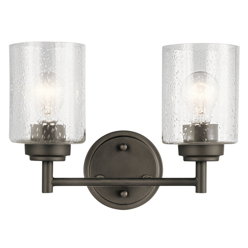 Éclairage pour salle de bain 2 lumières Winslow, Bronze vieilli