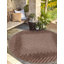 Tapis en polypropylène tissé à la machine en brun / ivoire Wallington-1510001360