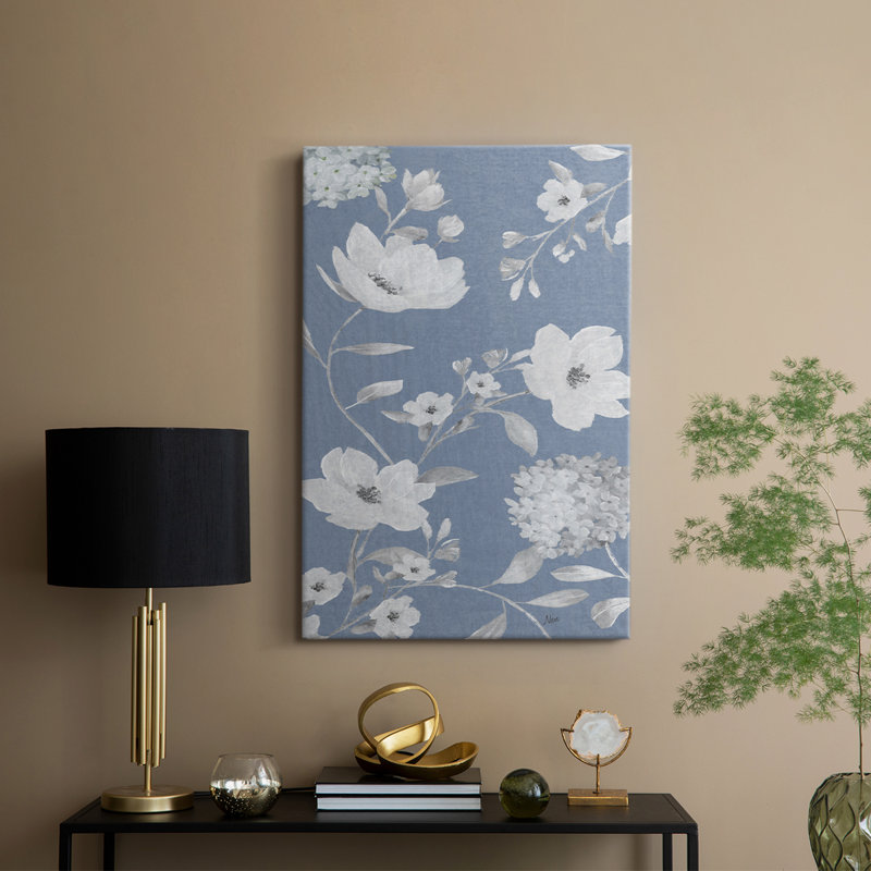 Bleu chinoiserie II - Cavas enveloppés de galerie, H 60 po x l 40 po