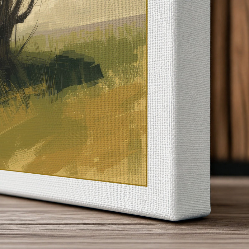 Autumn Tree in Silence Botanical - Wrapped Canvas, 36x24 - 91.4 x 61.0 cm, White Border