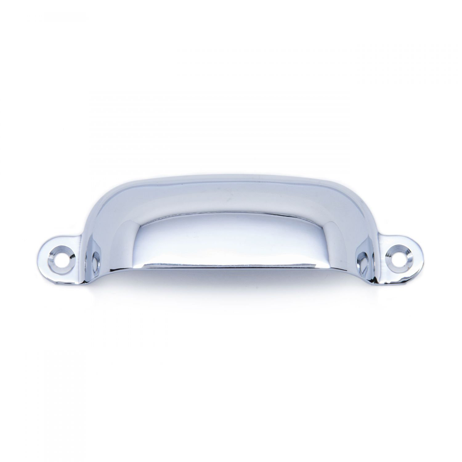 CF Series Flat Box Cup Pull, Polished Chrome