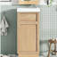 Meuble-lavabo avec porte en résine 15,75 po, armoire de salle de bain avec porte