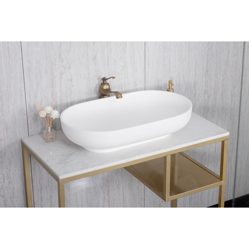 Toprise Titus 13.4'' Oval Bathroom Sink