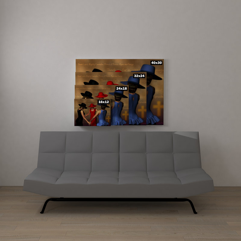 «Gathered in My Name 1 Greenleaf African American», impression sur toile, H 30 po x l 40 po x P 1,5 po