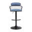Tabouret de bar pivotant réglable avec contrôle de hauteur lisse