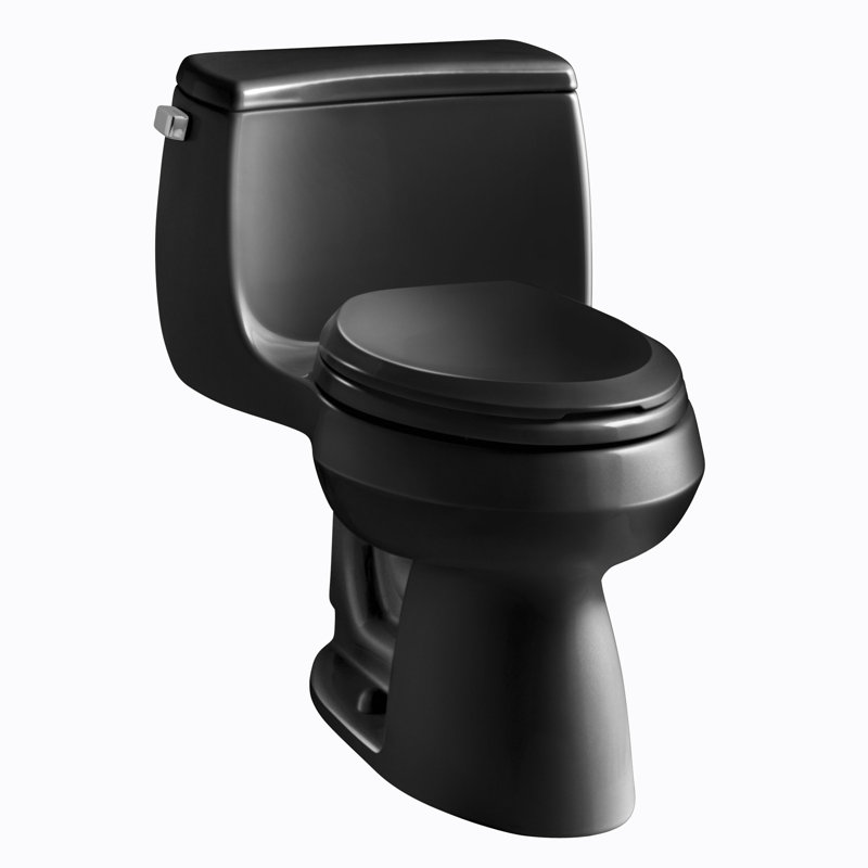 Gabrielle Comfort Height One-Piece Elongated 1.28 GPF Toilet with Aquapiston Flush Technology and Left-Hand Trip Lever