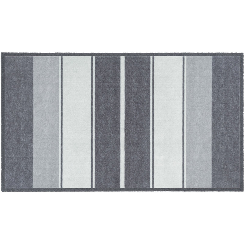Arrayah Non-Slip Striped Indoor Doormat, 0.8cm H x 67cm W x 120cm L