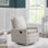 Uptown Upholstered Glider Recliner - Sand