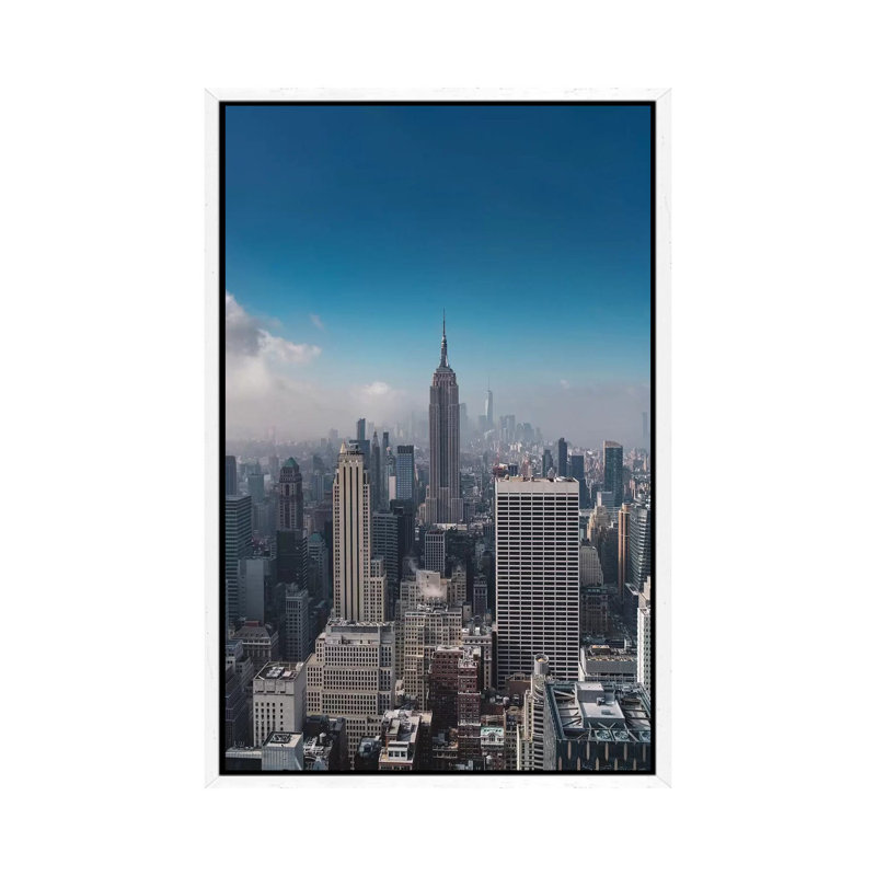 New York State Of Mind IV by Bethany Young - Print on Canvas, White Framed, 152.4cm H x 101.6cm W x 3.81cm D