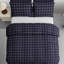 Luxury Double Brushed Microfiber Reversible Duvet Cover Set with Zipper Closure and Corner Ties-122057444