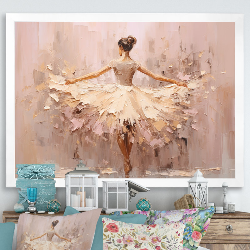 Gagarine - Ballet, art mural, H 12 po x l 20 po, Impression encadrée, White