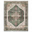 Soft Oriental Vintage Washable Distressed Area Rug - Green-1314693079