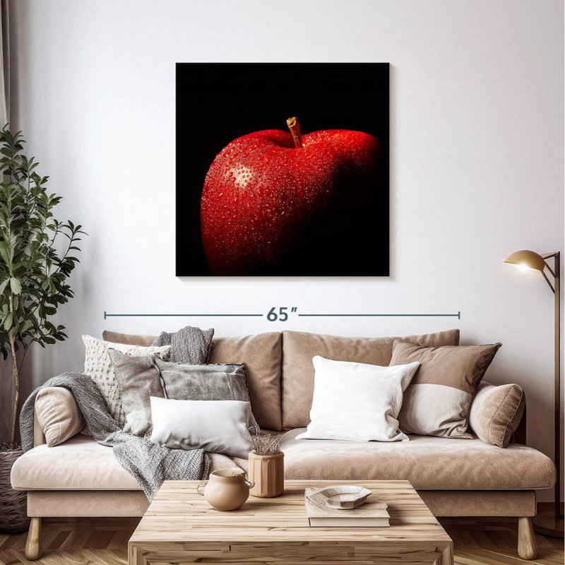 Yarlin Dewy Red Apple, 39" H x 39" W
