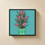 «Pots Plant On Teal III» par Jen Bucheli - impression sur toile-130881796-130881797