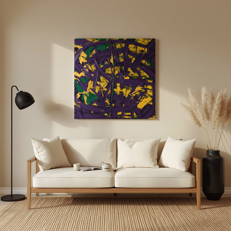 Art mural en métal Neo Expressionism 54, H 144 po x l 144 po x P 0,05 po