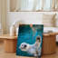Toile, "Un ours polaire ludique flotte sereinement sur son dos", art mural-822865889